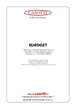 Preview for 36 page of Casotti EURO-A Operation And Maintenance Manual