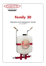 Casotti Family 30 Operation And Maintenance Manual preview