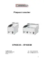 Preview for 1 page of Casselin CPASC30 Manual