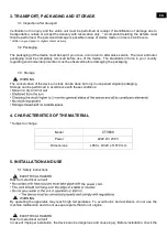 Preview for 13 page of Casselin CTV600 Operating Instructions Manual