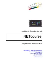 CASSENS & PLATH NETcourse Installation & Operation Manual preview