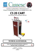 Cassese CS 20 CART Technical  User'S Manual предпросмотр