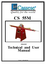 Cassese CS 55M Technical And User Manual preview