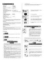 Preview for 2 page of Cassese CS 7.25 Operating Instructions And Technical Manual