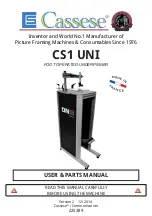 Предварительный просмотр 1 страницы Cassese CS1 UNI User & Parts Manual