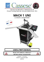 Предварительный просмотр 1 страницы Cassese MACH 1 UNI User & Parts Manual