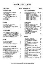 Предварительный просмотр 3 страницы Cassese MACH 1 UNI User & Parts Manual