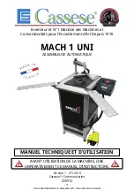 Предварительный просмотр 31 страницы Cassese MACH 1 UNI User & Parts Manual