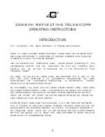 Preview for 3 page of cassini C-1000120TR Operating Instructions Manual