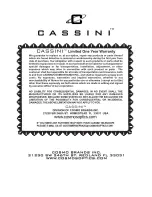 Preview for 19 page of cassini C-1000120TR Operating Instructions Manual