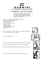 Preview for 5 page of cassini C-90080EQ1 Operating Instructions Manual