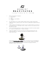 Preview for 1 page of cassini Gravitator Instructions