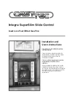 Preview for 1 page of Cast Tec Integra SuperSlim Slide Control Installation And User Instructions Manual