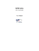 Preview for 1 page of Castel MPIP-610A User Manual