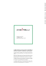 Preview for 14 page of CASTELLI ARTURO Assembly - Description - Cleaning - Technical Data