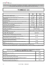 Preview for 10 page of CASTELLI TOMMASO G Description / Cleaning / Technical Data