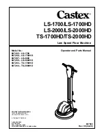 Предварительный просмотр 1 страницы Castex LS-1700 Operator And Parts Manual