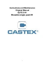 Preview for 1 page of Castex QJY2.5-H Instructions And Maintenance Original Manual