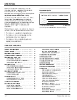 Preview for 2 page of Castex TS-2700 Operator And Parts Manual