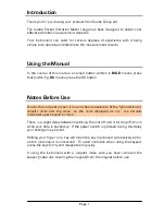 Preview for 5 page of CASTLE GA2002 Operating Manual