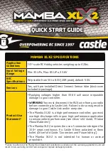 Preview for 1 page of CASTLE Mamba XLX2 Quick Start Manual