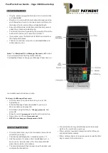 Castles Technology Vega 3000 Fast Facts User Manual preview