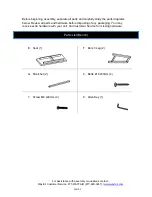 Предварительный просмотр 3 страницы Castleton Home PS-001-ESP Product Instructions