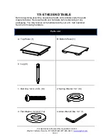 Предварительный просмотр 2 страницы Castleton Home YX-ET402 Product Instructions