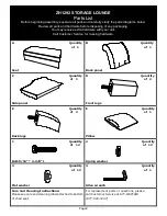 Preview for 2 page of Castleton ZH1292 STORAGE LOUNGE Assembly Instructions