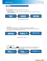 Preview for 9 page of Castwin DIC-500 Operation Manuals