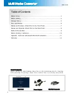 Preview for 2 page of Castwin MMC-1000 Operation Manual