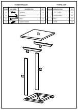 Preview for 3 page of casual contemporary living ACACIA SOFA SERVER C-TABLE VTTFT0006DM Assembly Instructions