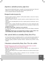 Предварительный просмотр 79 страницы CASUALPLAY Baby Zero Plus Instructions Manual