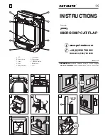 CAT MATE MICROCHIP CAT FLAP Instructions предпросмотр