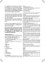 Предварительный просмотр 21 страницы Cata AS 750 Operating And Maintenance Instructions Manual