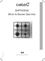 Cata GHFF60SS2 Installation Manual preview