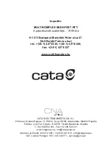 Preview for 49 page of Cata MDS 7208 BK Installation, Use And Maintenance Instructions