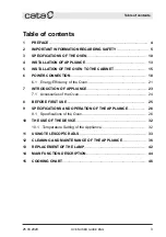 Preview for 52 page of Cata MDS 7208 BK Installation, Use And Maintenance Instructions