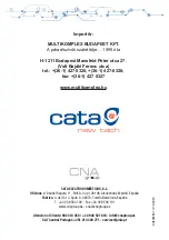 Preview for 46 page of Cata TFB-2003 Installation, Use And Maintenance Instructions