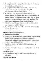 Preview for 3 page of Cata UBTCC60BV Instruction Manual / Installation Manual