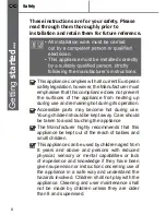 Preview for 8 page of Cata VH60W Installation Manual