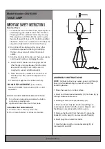 Предварительный просмотр 1 страницы Catalina 20416-000 Instructions