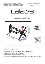 Catalyst 63607150 Instructions Manual предпросмотр