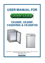 CATER KWIK CATER-COOL CK200F User Manual preview