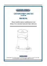 Preview for 1 page of Cater-prep CK0105 Manual