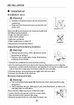 Preview for 8 page of Cater-Wash CK8512 Instruction Manual