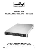 CaterChef 688.070 Operation Manual preview