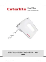 Предварительный просмотр 1 страницы Caterlite BW002 Instruction Manual