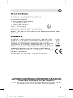 Предварительный просмотр 21 страницы Caterlite CD275 Instruction Manual