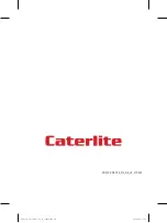 Предварительный просмотр 40 страницы Caterlite CD275 Instruction Manual